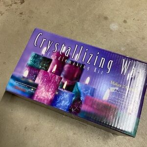 Crystallizing Wax Candlemaking Kit - Purple with Pink & Blue Candles